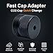 CO2 Fast Cap Adapter Compatible with BYRNA CL,Quick Release Accessories for CO2 Cylinder,Extended Grip Design,More Grip Area,No Tools Required,Black Aluminum CO2 Quick-Release Cover Adapter (1 Piece)