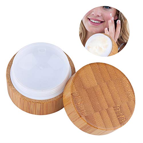 Preisvergleich Produktbild Portable Bamboo Cosmetic Box Creme leere Spenderflasche