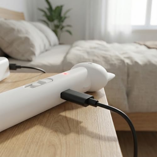 Litinliv Laserpointer, Laserpointer Katze mit Abnehmbarem Teaser-Stab, 7 in 1 und 5 Muster LED Pointer Interaktives Katzenspielzeug, Wiederaufladbarer Laser Pointer für Hund und Kätzchen (Weiß)