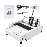 LIAPDG A3 Folding Binding Machine, 2-in-1 Paper Folder Machine 60W Letter Folding Machine Book Printing Machine Booklet Maker About 200-300 Books/H Max. Binding 20 Sheets with Visible Panel