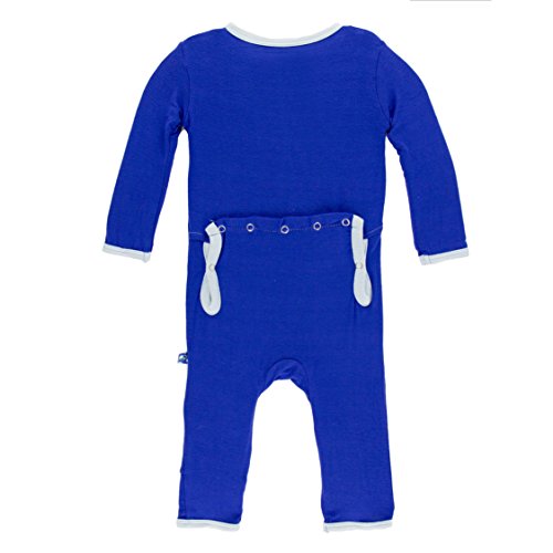 KicKee Pants Baby Boys' Solid Coverall Prd-kpca212-ktp, Kite with Pond, 9-12 Months