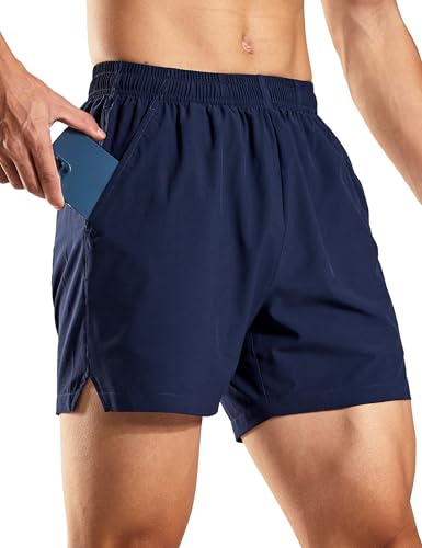Image of Haimont 5 Inch Mens Dry Fit Running Athletic Shorts with Pockets, Water Resistant Lightweight Gym Workout Exercise Shorts