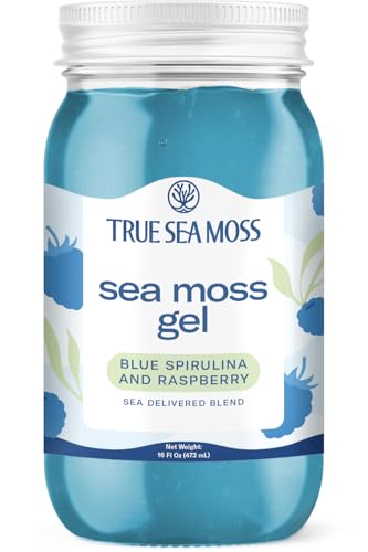 TrueSeaMoss Sea Moss Gel - Blue Spirulina - Made in the USA - 473 ml