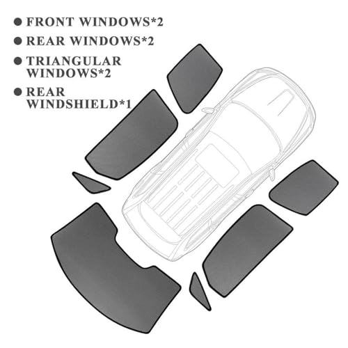 Pare-Soleil Magnétique Voiture Hyundai Palisade Cadre de Pare-Brise Avant Rideau Sur Mesure - 2