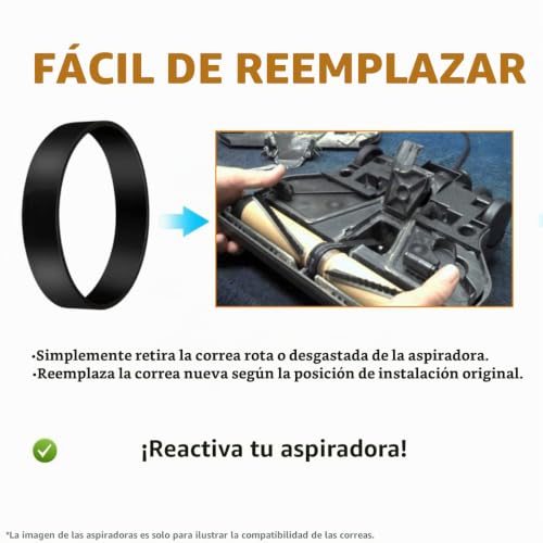 Correas de aspiradora Rainbow serie E SE para mantener las alfombras del hogar impecables 3