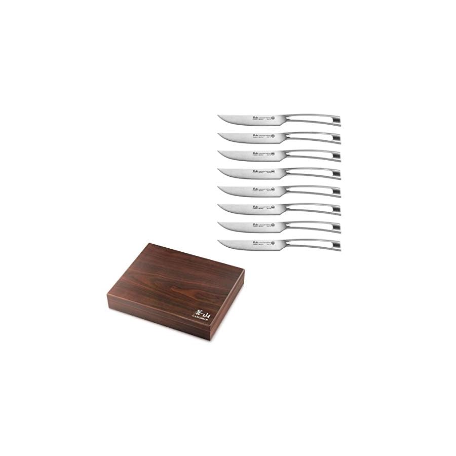 Cangshan-TN1-Series-1024111-8-Piece-Swedish-14C28N-Steel-Forged-Straight-Edge-Steak-Knife-Set-Wood-Box Cangshan TN1 Series 1024111 8-Piece Swedish 14C28N Steel Forged Straight Edge Steak Knife Set, Wood Box