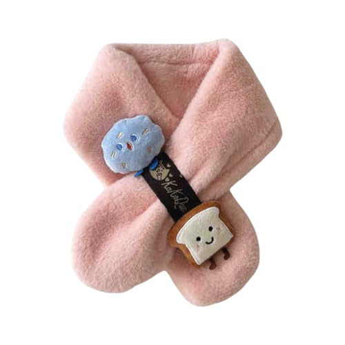 Children Plush Scarf Crossing Styles Kids Scarf Warm Baby Neck Wrap Stylish Scarf For School Travel & Outdoor Fun Ages 3-10