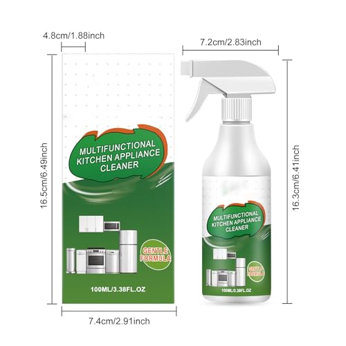 Multi-Purpose Enzyme Foam Cleaner, Kitchen Appliance Cleaner Spray, Heavy Duty Degreaser Stain Remove, Kitchen Heavy Duty Doaming Degreaser, for Household, Oven, Stove, Range Hood (1PCS)