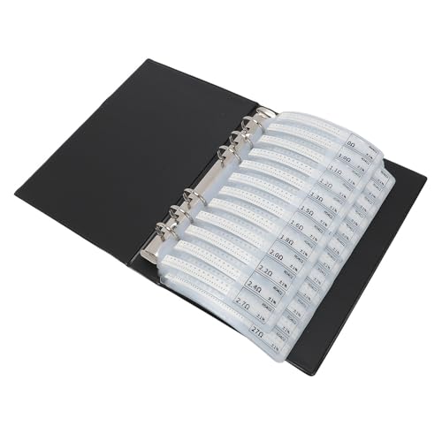 Livro de Amostra de Resistor SMD 0402, Kit de Resistor 0402 Valores Seguros 170 para Engenharia Elet