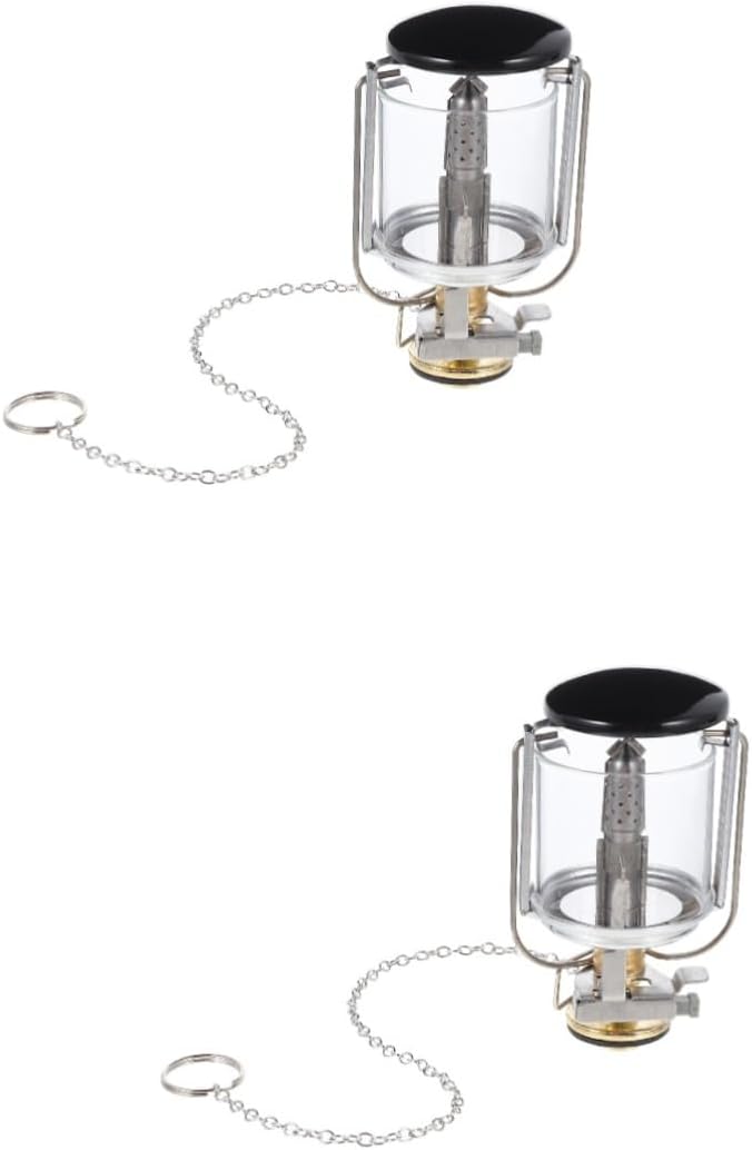 VICASKY 2sets Outdoor Gas Camping Lamp Portable Tent Light for Emergency Heating Lightweight Illumination for Camping Hiking and Outdoor Adventures