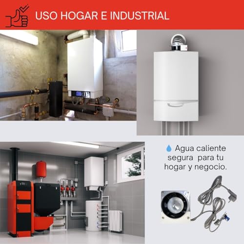 Miniatura 6 de Goldman Service Kit Evacuación De Humos Para Calderas Y Calentadores A Gas Acs Ventilador Tiro Forzado Con Deflector Y Sensor De Seguridad 19w 220v