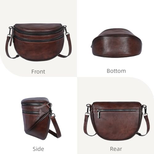 Iswee Crossbody Bags for Women Leather Purse Shoulder Bags Ladies Bum Bag — view 4