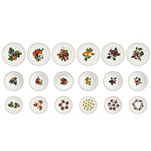 BRANDANI TAVOLA 18 PZ LE PRIMIZIE PORCELLANA DECORI ASSORTITI