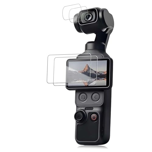 NOUKAJU DJI Osmo Pocket 4�p�X�N���[���v���e�N�^�[ HD�����K���X �d�x9h ���h�~ �w��h�~ DJI Osmo Pocket 4�p�����K���X�t�B�����K�[�h [2���p�b�N]