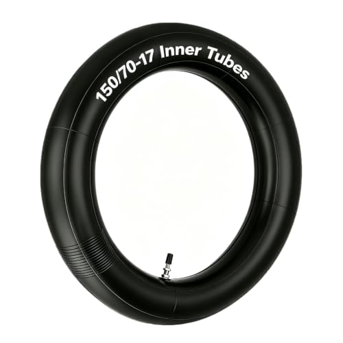 150/70-17 Chambre à Air Butyle pour Jante 17in Moto, Valve Droite Étanche