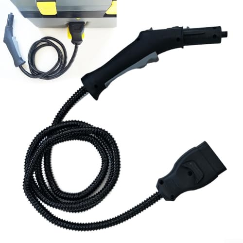 For Karcher Steam Cleaner Hose Replacement, 2.5m Connection With Handle And Switch, Compatible With SC5 for SG 4/4 Black