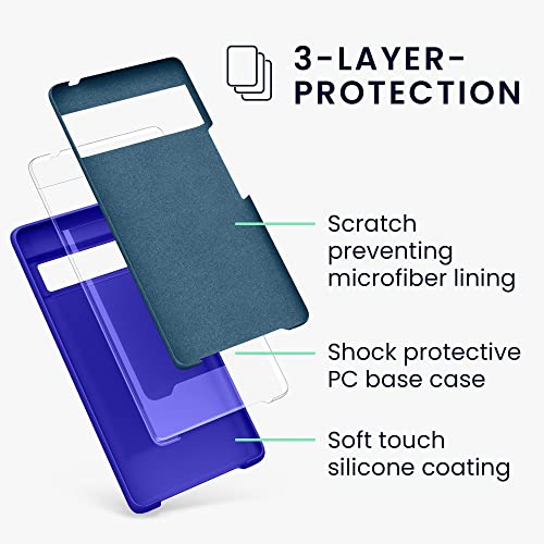 kwmobile Case Compatible with Google Pixel 6 Pro Case - TPU Silicone Phone Cover with Soft Finish - Baltic Blue by kwmobile - Image 2