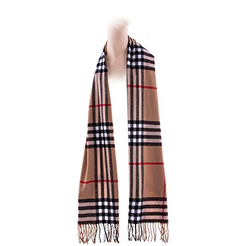 Deluxe Comfort Unisex Cashmere Feel Plaid Scarves2