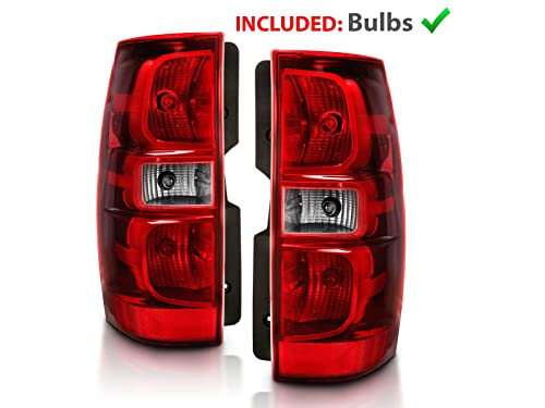 image for AmeriLite OE Style Red Replacement Brake Tail Lights Set for 2007-2014