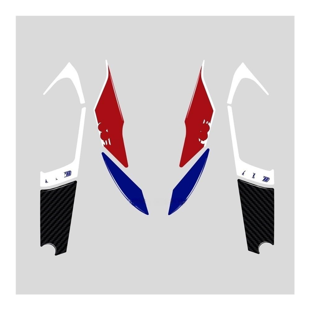Sticker Kit Motorcycle Tank Pad Decorative Decal for R 1250 GS for ADV for Rallye 2022 Tank Pad(Color E)