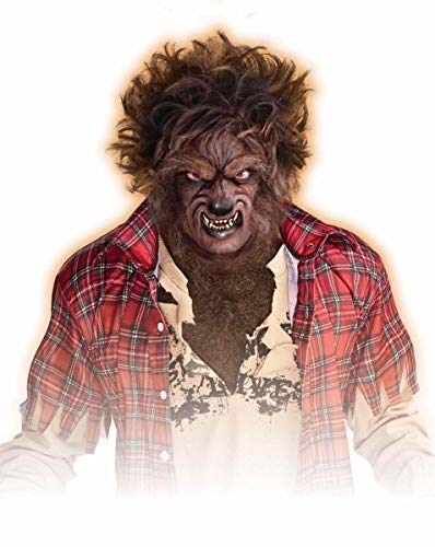 Perruque loup-garou marron adulte pour masquer vos cheveux sous une crinière