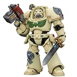 HiPlay JOYTOY Warhammer 40 000 Dark Angels Terminator Deathwing 1 avec Épée de Puissance et Storm Bolter JT03127 Figurine d'action 1/18