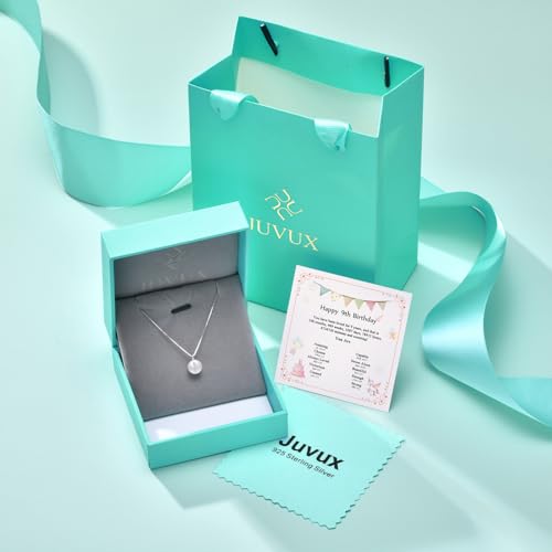 Pearl Necklaces Birthday Gifts for Girls - 925 Sterling Silver Single Freshwater Pendant Jewelry Adjustable Chain Sweet Dainty Trendy with Card Beauty Meaningful Present (9 Years Old) — view 5