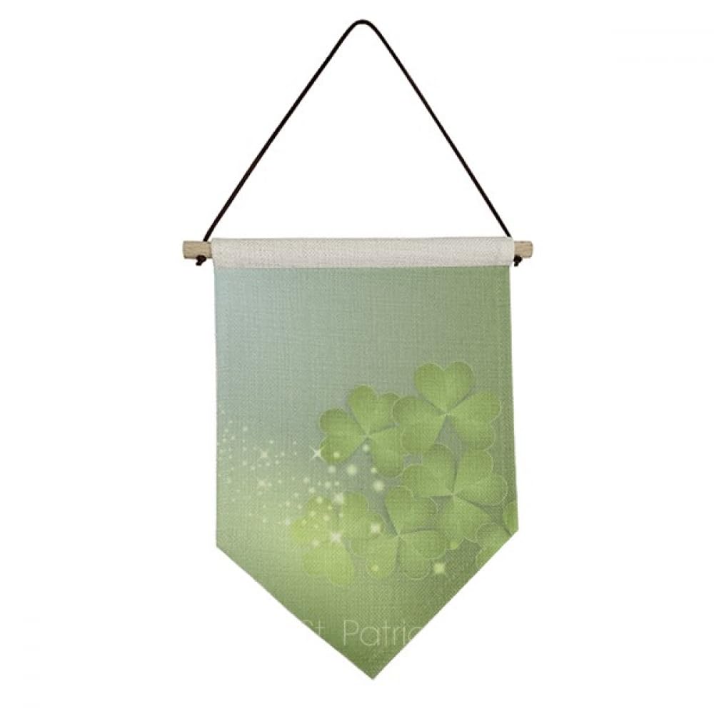 Drapeau de la Saint-Patrick en toile pour décoration murale facile