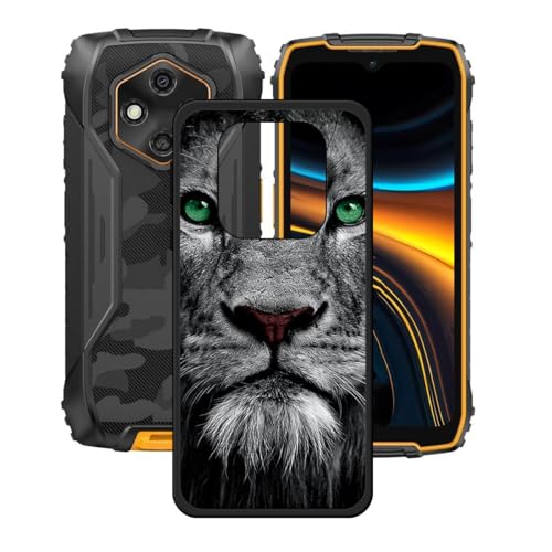 LCEHTOGYE �K�p Ulefone RugKing 4 Pro�p�P�[�X�A�K�p Ulefone RugKing 4 Pro (6,56")�ƌ݊����̂��钴���^�u���b�N�\�t�gTPU�V���R���Q���P�[�X�ی�J�o�[- LH40