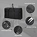 100L Extra Large Moving Bags Foldable Duffle Bag for Travel & Storage with Zippered Pockets Lightweight/Durable Nylon Material, Large Capacity Moving Bags(Black-M)