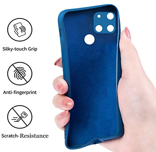 Image of A rtistque Back Cover Case for Realme C21Y / Realme C25Y with Camera Protection | Shockproof TPU | Stylish Protective Design | Slim Fit | Ultra Matte | Realme C21Y / Realme C25Y Back Cover - Blue