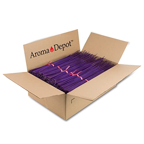 19'' Inch Long Jumbo Unscented Sticks 100 Bundles Full Case 100% Natural Joss & Bamboo Punk Blanks. Add Any Aroma Depot Fragrance Oils To Make Your Own Scented Incenses. (Purple) #TOP9