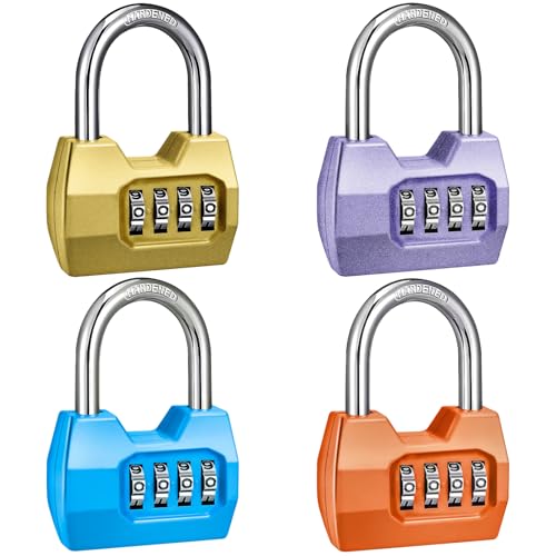 4 Pack disecu 4 Digit Combination Lock