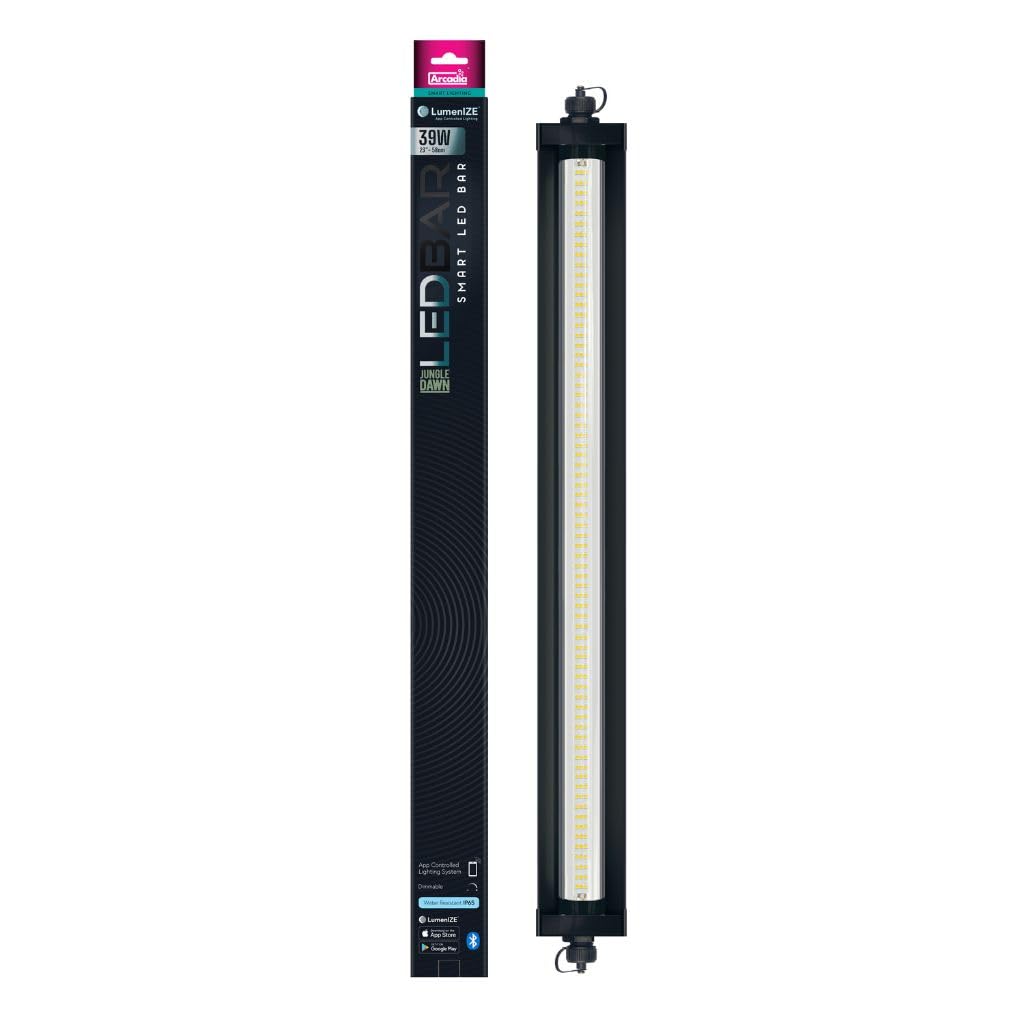 Arcadia LumenIZE Jungle Dawn LED Bar, 570mm (23"), 39 Watt Reptile Terrarium Vivarium Light Unit