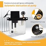 Pompa oleju smarowego 2L Automatyczna pompa oleju smarowego Elektromagnetyczna pompa smarująca Smarownica z manometrem