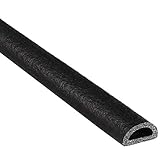 Trim-Lok D-Shaped Rubber Seal – EPDM Foam Seal with HT (General Acrylic) Pressure Sensitive Adhesive System – Ideal Door and Window Weather Seal for Cars, Trucks, RVs, and Boats – 0.215” Height, 0.375” Width, 25’ Length