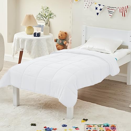 Image of yescool Weighted Blanket (5 lbs, 36 inch x 48 inch, White) Cooling Heavy Blanket, Perfect for 40-60 lbs, Breathable Throw Blanket Gifts with Premium Glass Bead, Machine Washable