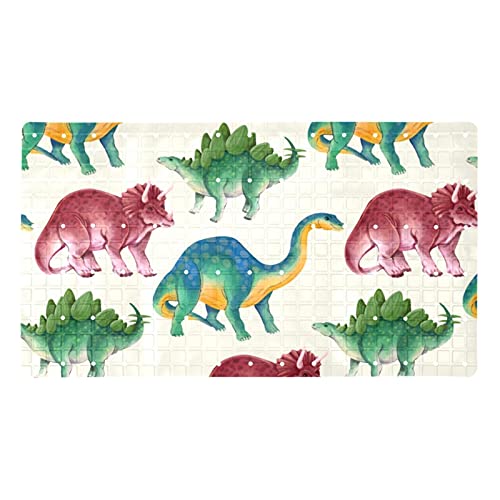 Tapis de bain antidérapant avec ventouses et trous de drainage