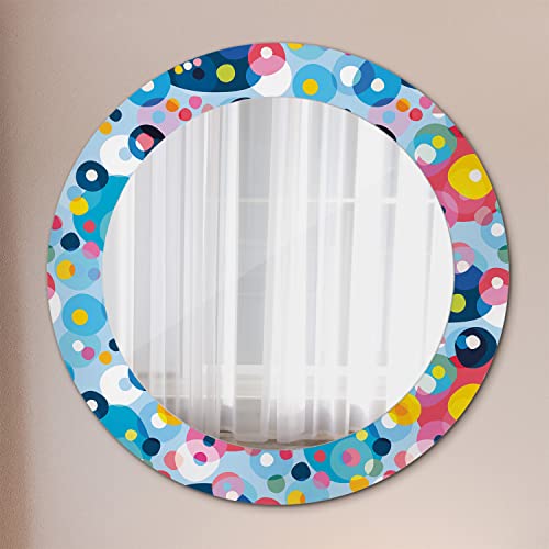 Miroir moderne rond 60 cm pour illuminer un mur vide sans encombrer