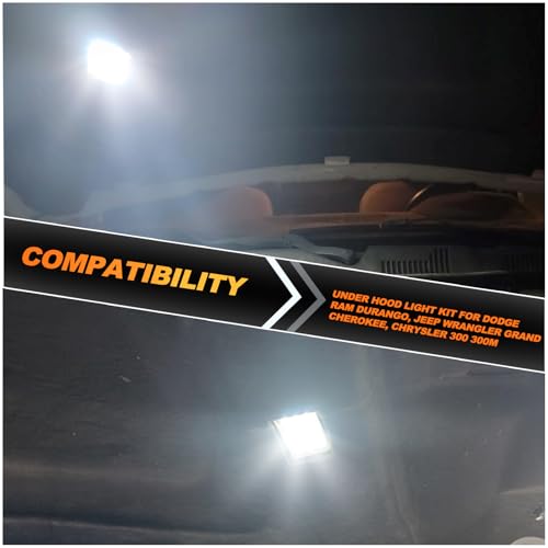 Kit de luz LED para capó Dodge Ram Durango Jeep miniatura 5