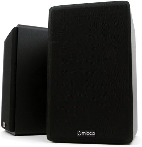 Micca PB42X 15W x 2 Powered Bookshelf Speakers (Pair) (Renewed)
