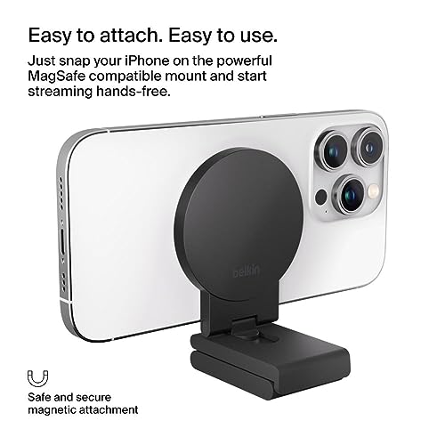 Belkin iPhone MagSafe Continuity Camera Mount for Mac Desktops & Displays, Compatible with iMac 2017 & Later, iMac Pro 2017, Studio Display, Pro Display XDR, iPhone Series by Belkin - Image 3