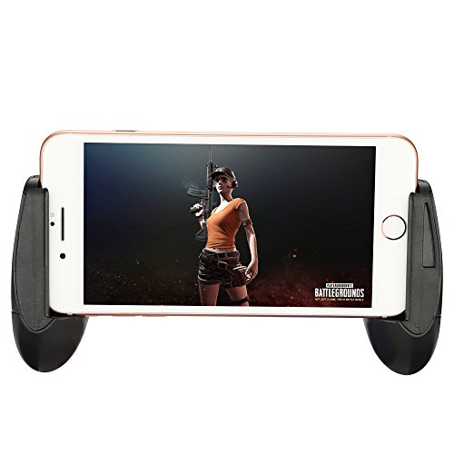 Mobile Game Controller, Aimus Gaming Grip Remote Control Compatible with iPhone PUBG/Fortnite/Knives Out/Rules of Survival, Cell Phone Joystick Holder for Samsung and Android Mobile Game Controller, Aimus Gaming Grip Remote Control Compatible with iPhone PUBG/Fortnite/Knives Out/Rules of Survival, Cell Phone Joystick Holder for Samsung and Android