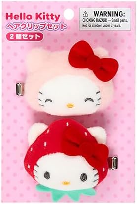 Sanrio 114243 Hello Kitty Hair Clip Set (My Deco Bag) : Amazon.sg