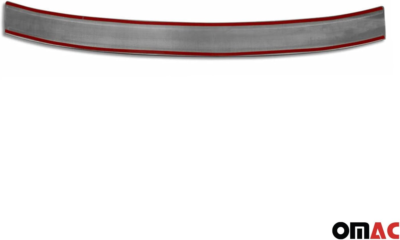 OMAC Rear Bumper Sill Cover for Ford EcoSport 2018-2022 – Stainless Steel Dark Chrome Brushed Finish
