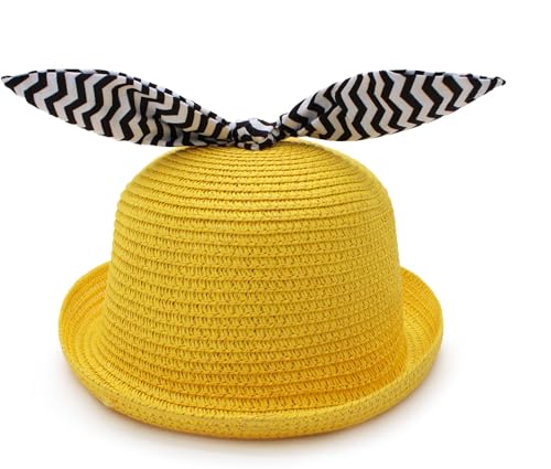 Image of VRITRAZ Baby Boy's and Girl's Kids Children Cute Printed Cartoon Gift Summer Fancy Dress Straw Fasion Hat Cap 1