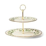 Picture of Lenox 893490 Holiday 2-Tiered Server, Christmas Dinnerware