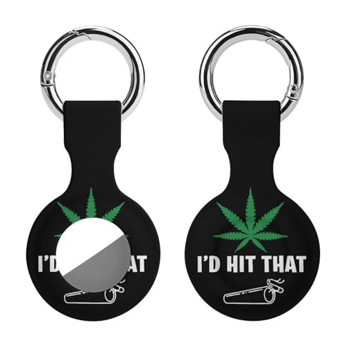 AirTag �P�[�X �G�A�^�O�L�[�z���_�[ �}���t�@�i�̗t �喃�̗t I'd Hit That �G�A�^�O�J�o�[ ���^ �y�� �ϏՌ� �����h�~ �ϋv�� �g�ѕ֗� �����h�~ �q����p�̃��P�[�^�[ GPS�y�b�g�g���b�J�[
