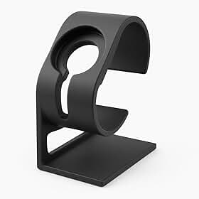 Suporte para Relógio Inteligente de Mesa, Porta Relógio, Expositor para Carregamento, Organizador de Pulseira, Compatível com Smathwatch e similares TimeClick (Preto)