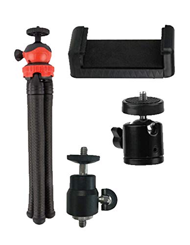 Luminária portátil USB Ring Light de 10” Vivitar c/controle remoto, tripé articulado e suportes para